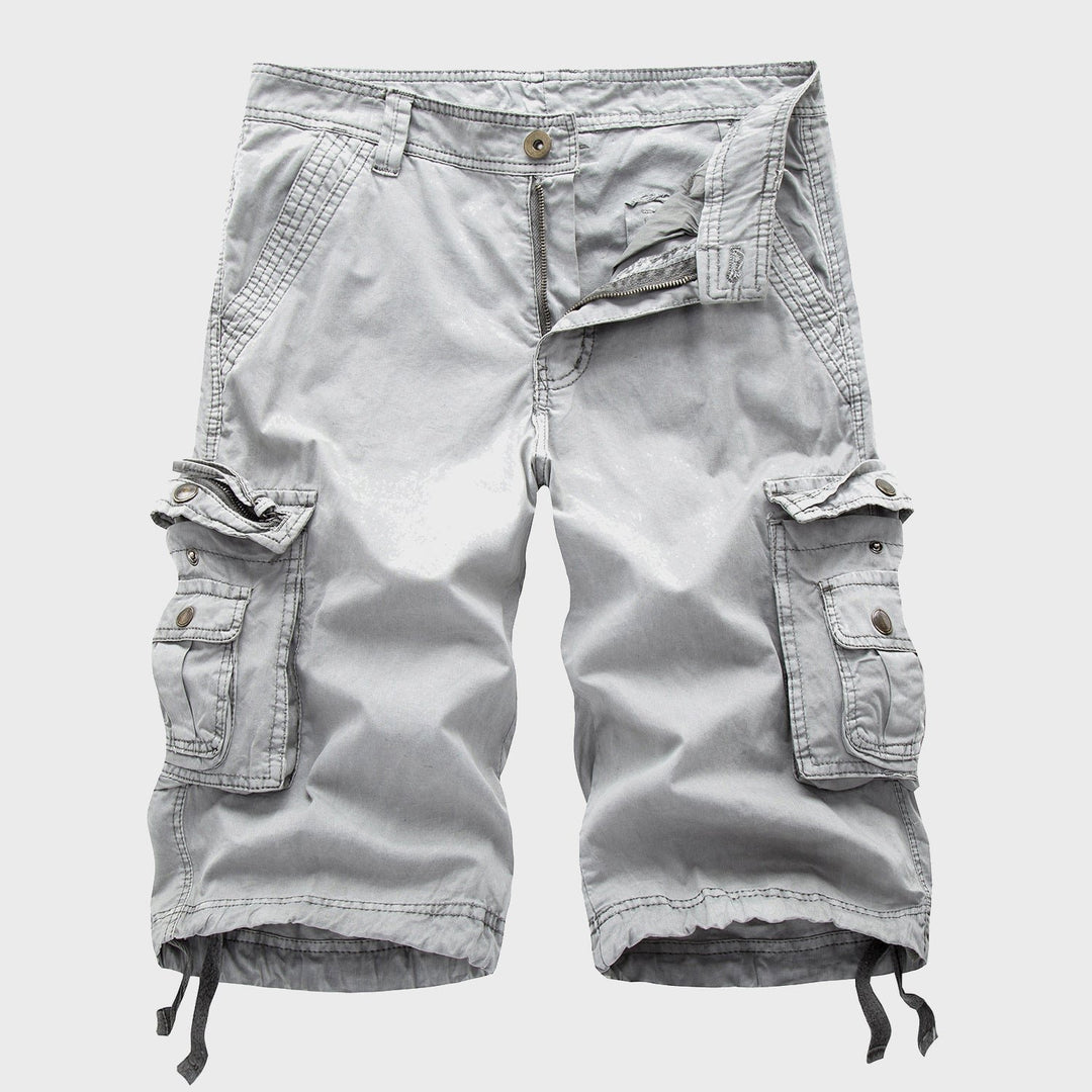 Heren Multi-Pocket Verstelbare Cargo Short - Gray