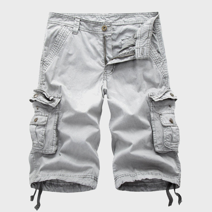 Heren Multi-Pocket Verstelbare Cargo Short - Gray