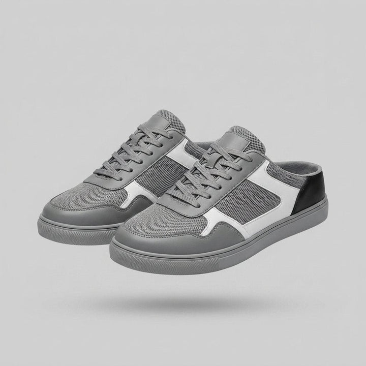 Heren Orthopedische Instap Sneakers Mesh Veters - Gray