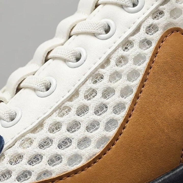Heren Orthopedische Instap Sneakers Mesh Veters