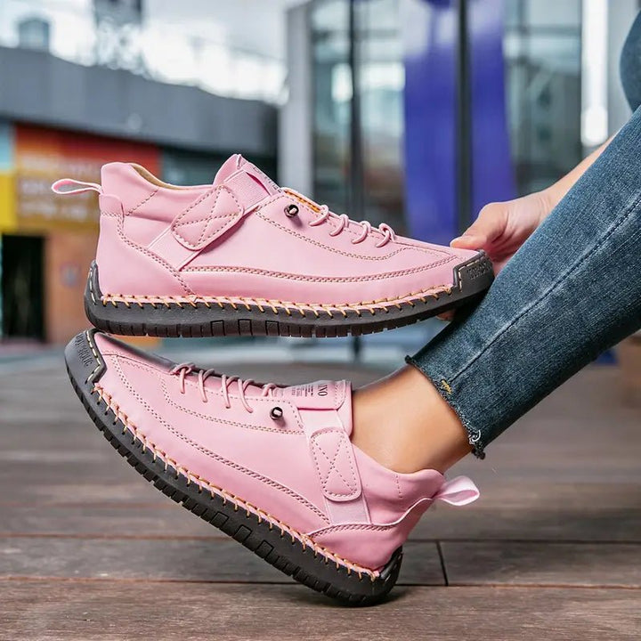 Heren Orthopedische Memory-Foam Instap Sneakers - Pink