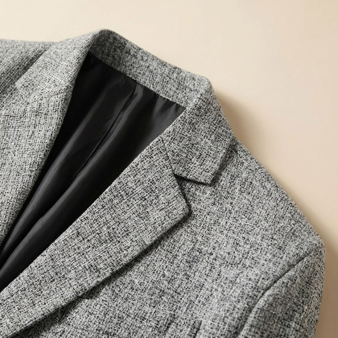 Heren Oversized Blazer Jas met Knoopsluiting Relaxed Fit