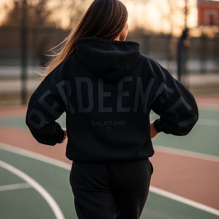 Heren Oversized Fleece Hoodie met Opdruk Streetwear