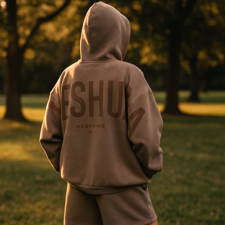 Heren Oversized Fleece Hoodie met Opdruk Streetwear