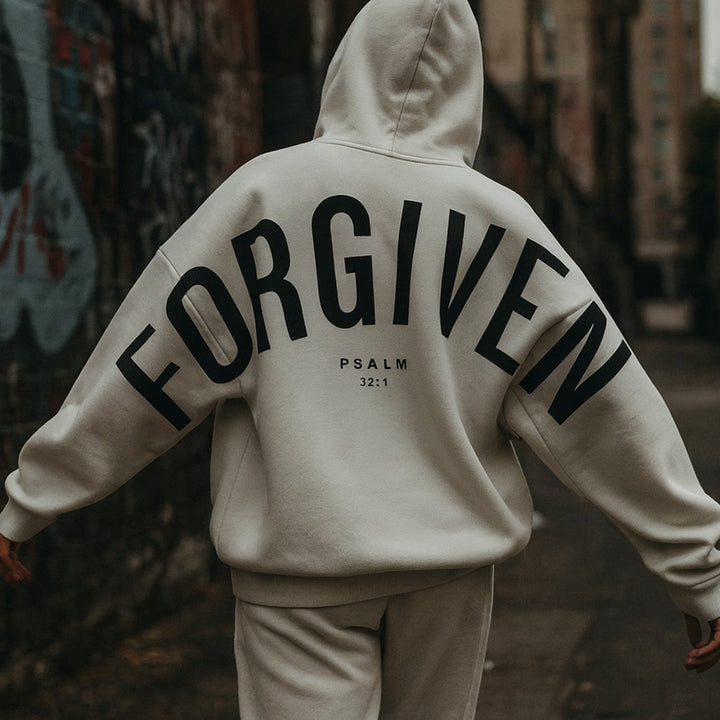 Heren Oversized Fleece Hoodie met Opdruk Streetwear