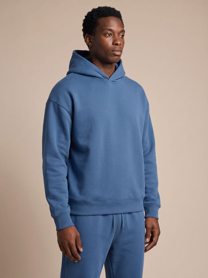 Heren Oversized Trainingspak Hoodie en Jogger Set - Blauw