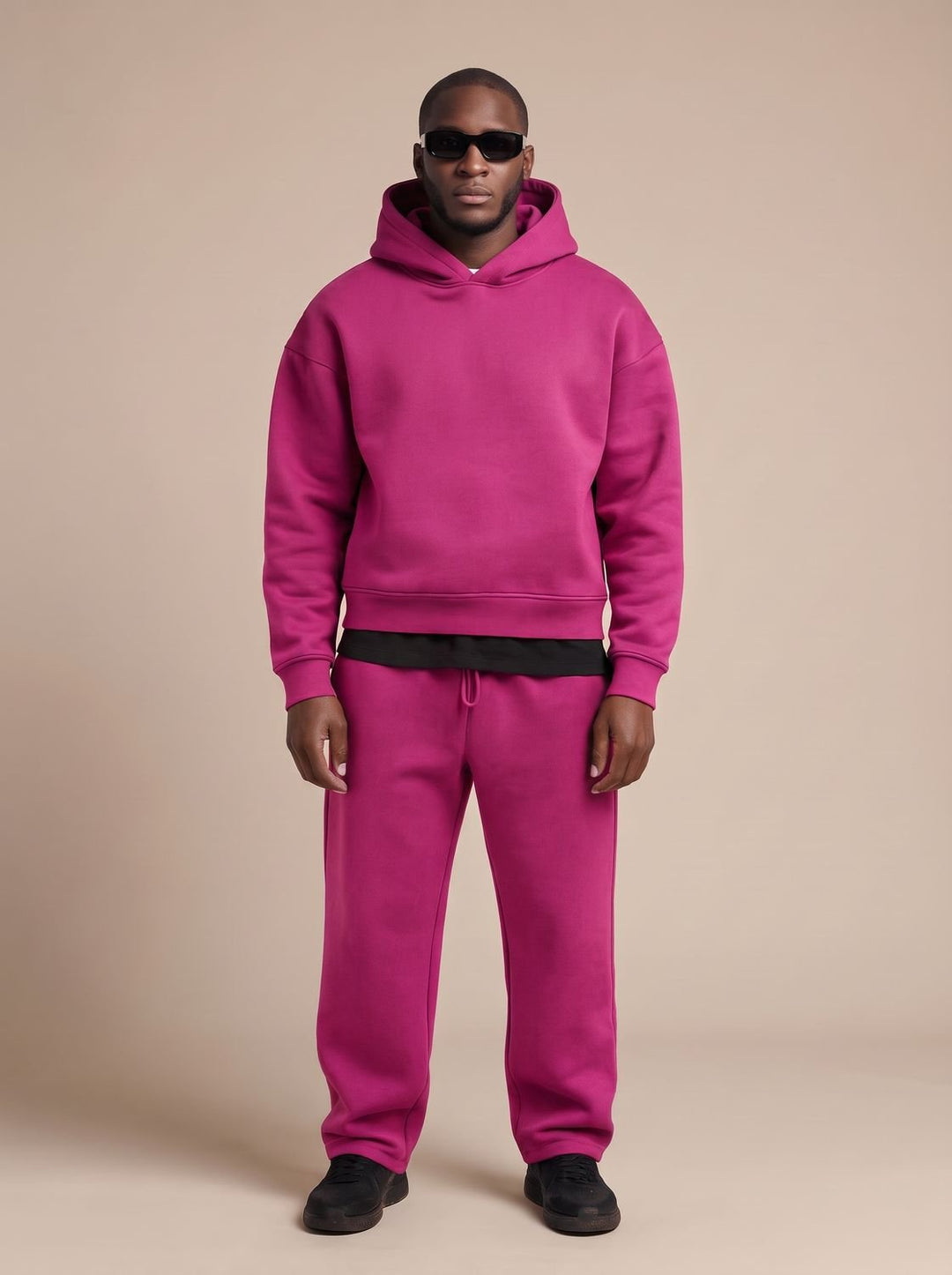 Heren Oversized Trainingspak Hoodie en Jogger Set