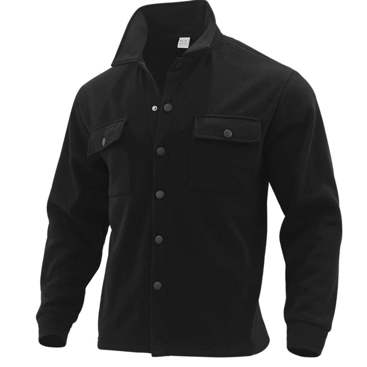 Heren Shirtjac met Lange Mouwen en Borstzakken