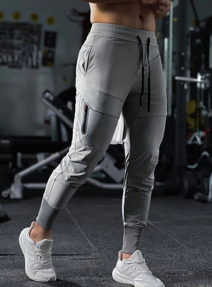Heren Slim-Fit Jogger Pantalon Heren met Ritszakken