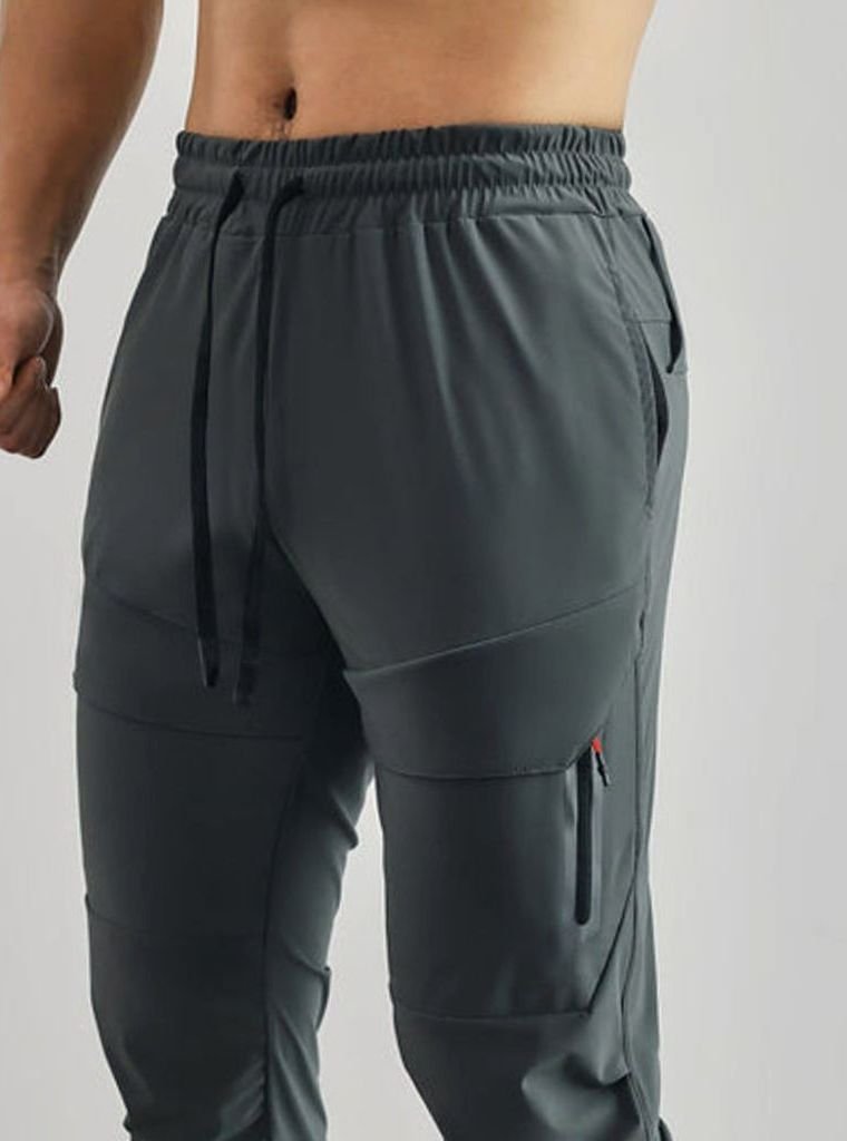 Heren Slim-Fit Jogger Pantalon Heren met Ritszakken