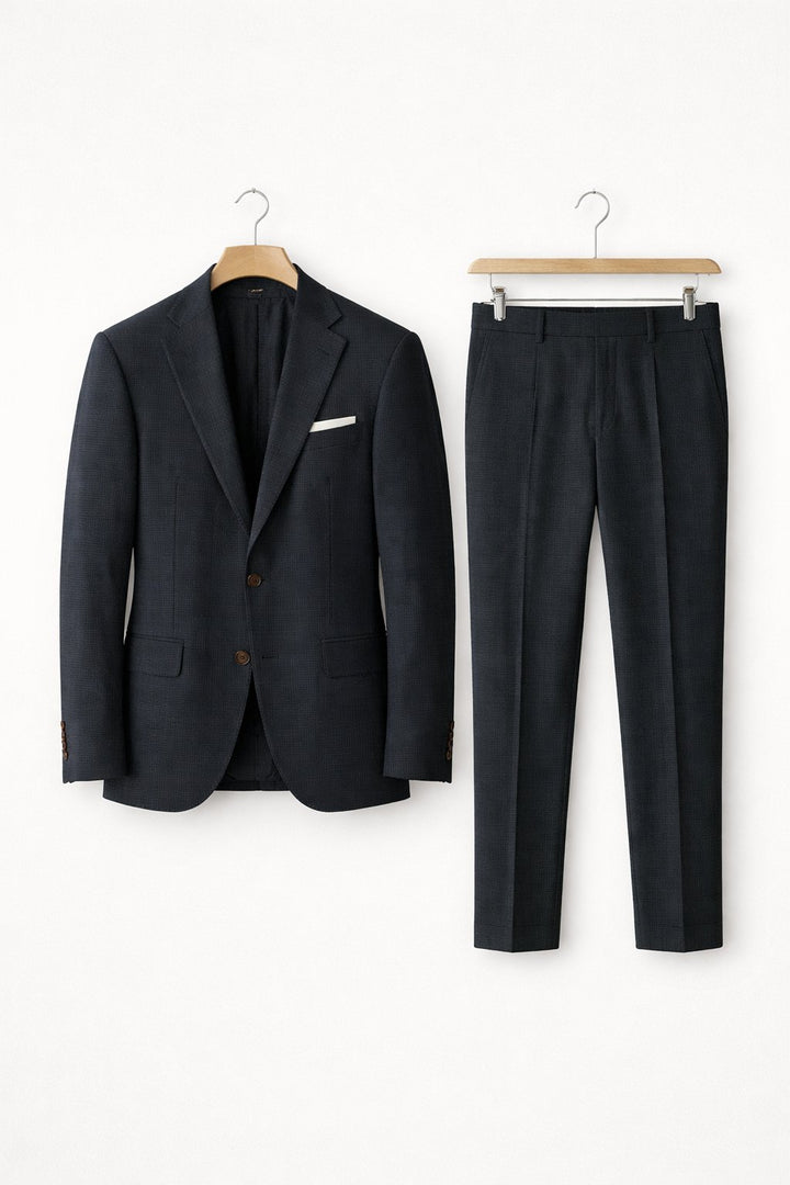 Heren Slim-Fit Nylon Two-Piece Set Pak - Black