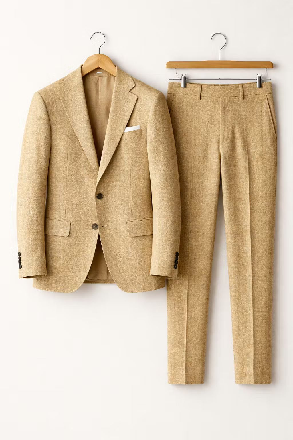 Heren Slim-Fit Nylon Two-Piece Set Pak - Khaki