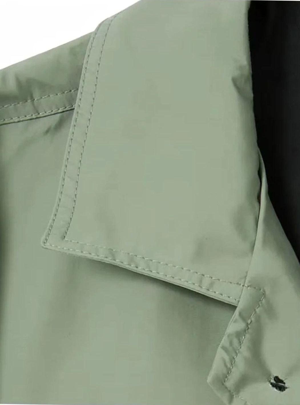 Heren Slim Fit Single-Breasted Trenchcoat met Zakdetails