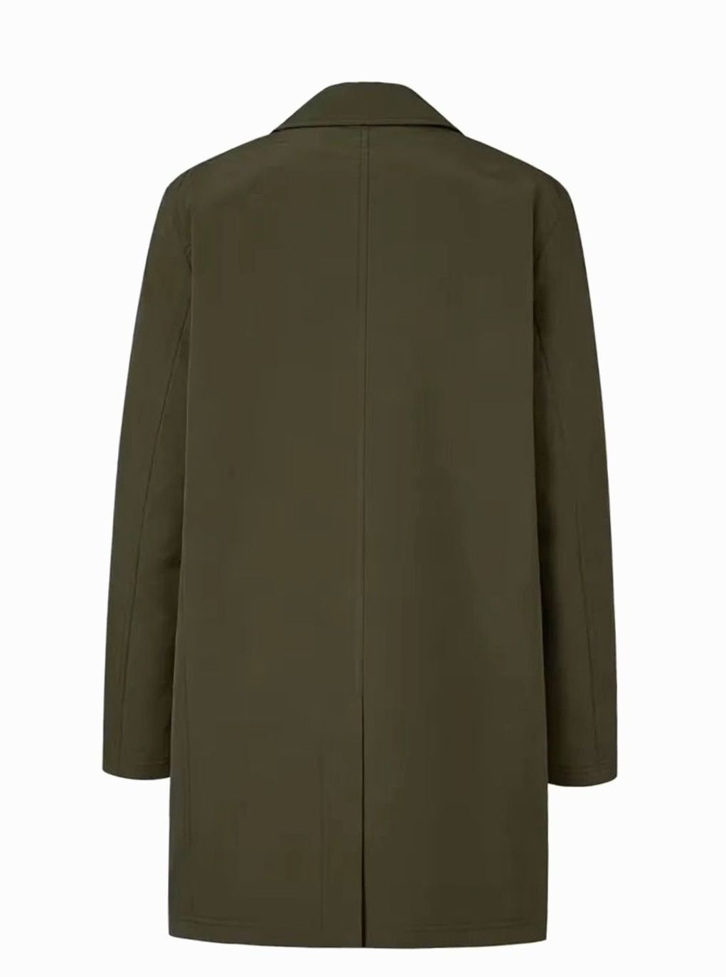 Heren Slim Fit Single-Breasted Trenchcoat met Zakdetails