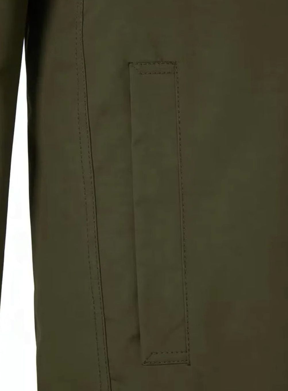 Heren Slim Fit Single-Breasted Trenchcoat met Zakdetails