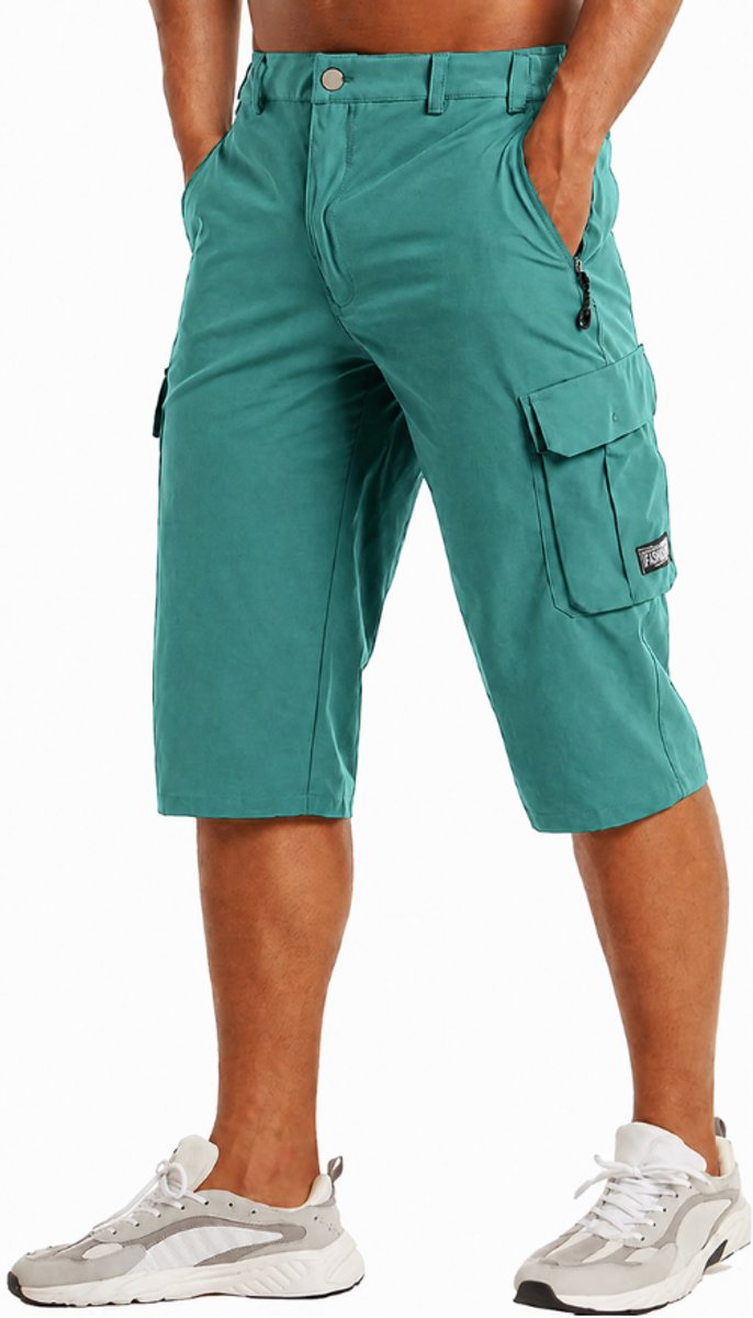 Heren Sneldrogende Tactische Cargo Shorts - Groenblauw