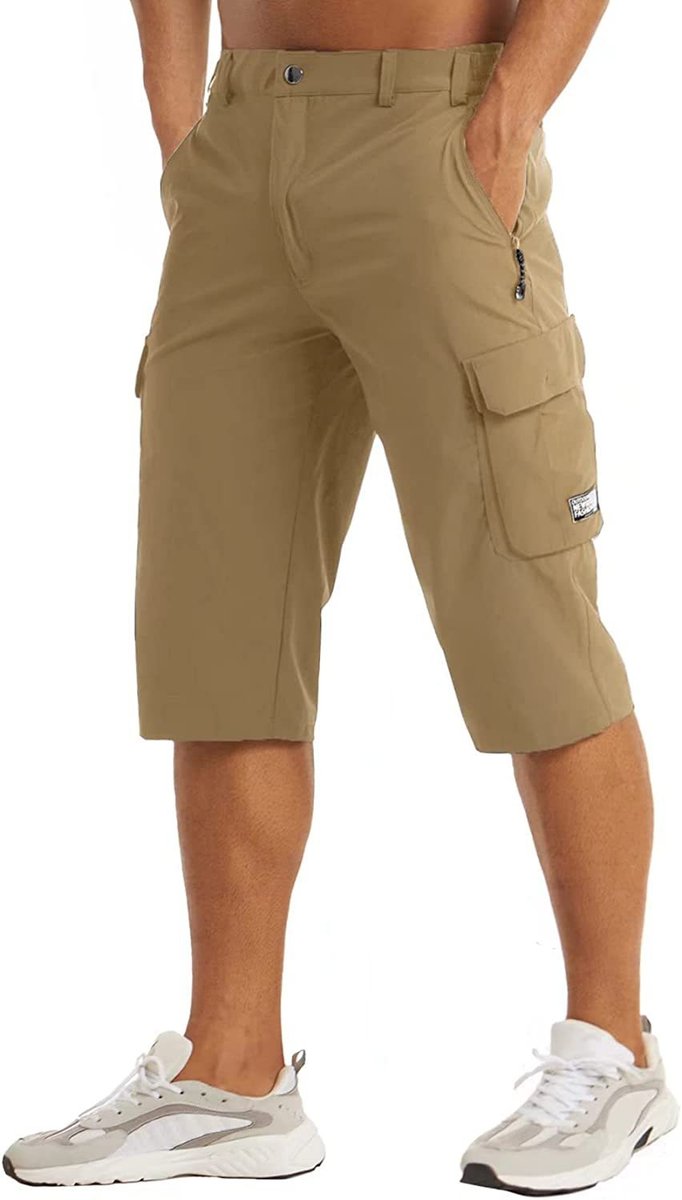 Heren Sneldrogende Tactische Cargo Shorts - Bruin