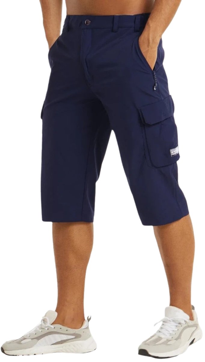 Heren Sneldrogende Tactische Cargo Shorts - Marineblauw