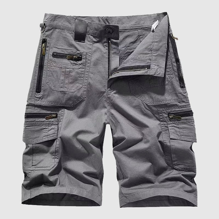 Heren Tactische Cargo Short Multi-Pocket Rits - Gray