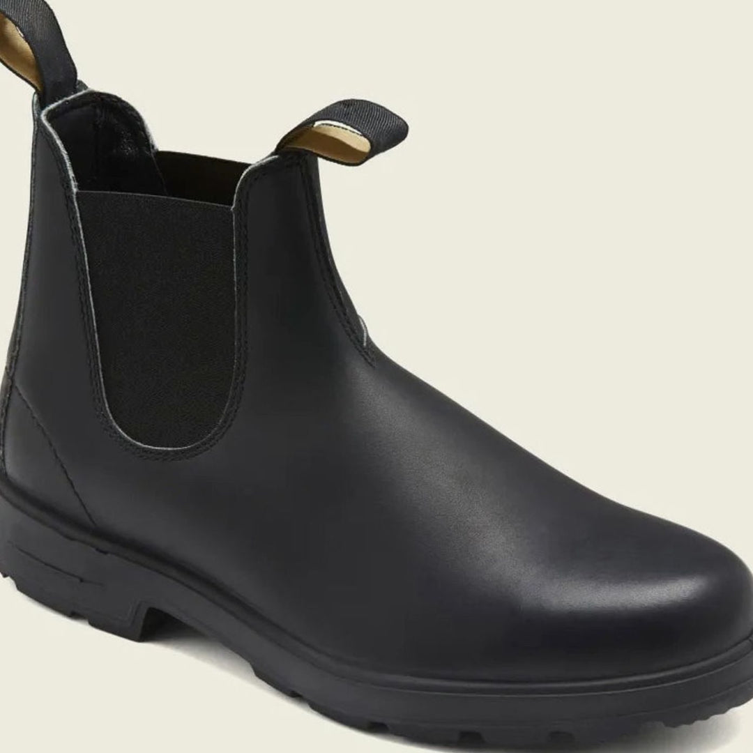 Heren Waterbestendige Slip-On Chelsea Laarzen Veganistisch Leer - Zwart