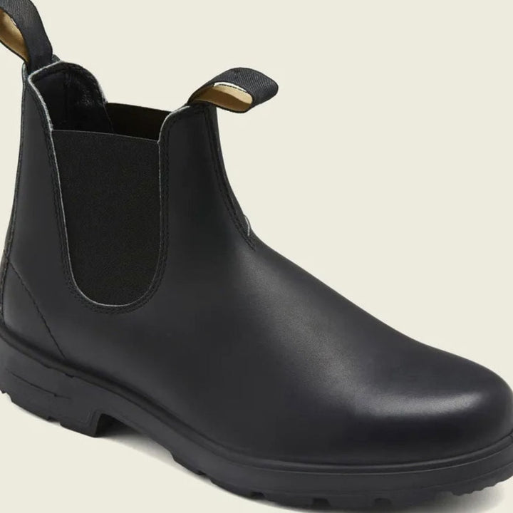 Heren Waterbestendige Slip-On Chelsea Laarzen Veganistisch Leer - Zwart