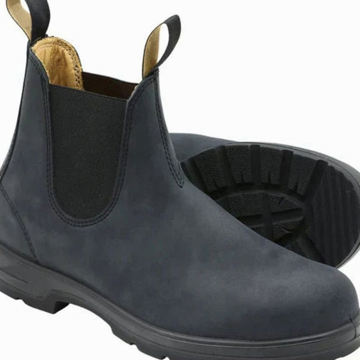 Heren Waterbestendige Slip-On Chelsea Laarzen Veganistisch Leer - Grijs