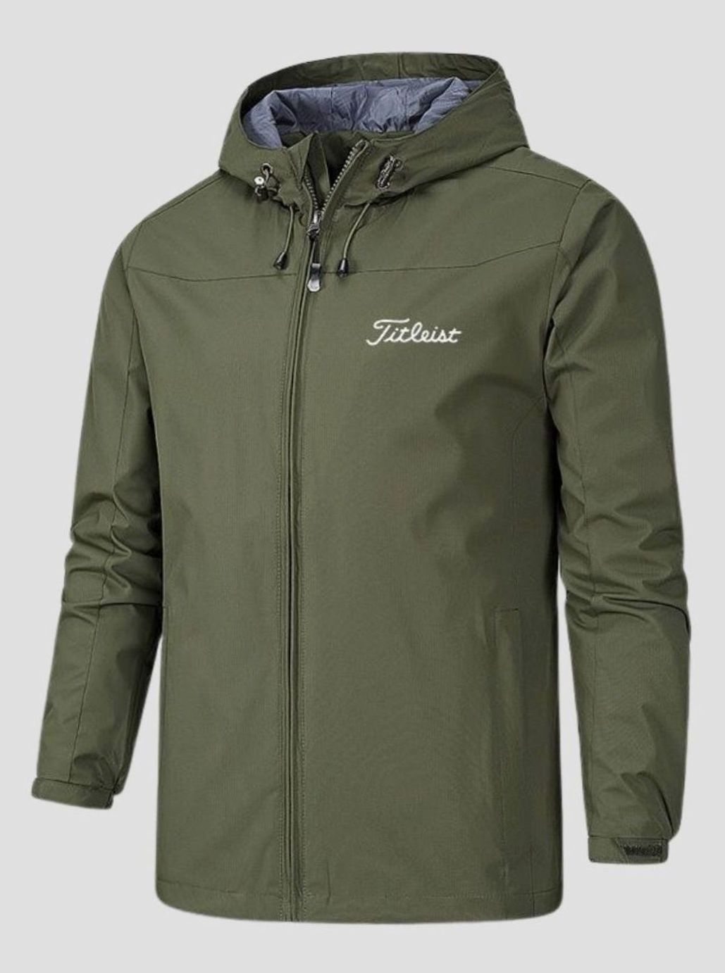 Heren Winddichte Waterdichte Capuchonjas Outdoorjas - Groen