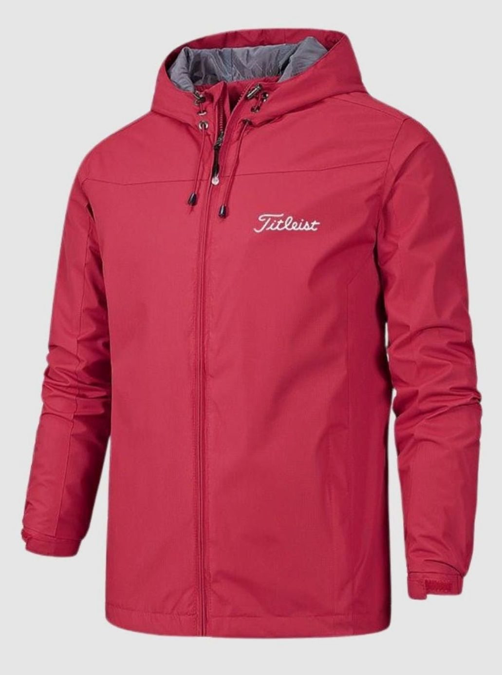 Heren Winddichte Waterdichte Capuchonjas Outdoorjas - Rood