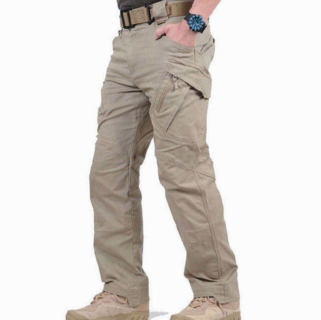 Herren Tactical Cargo Hose Outdoor Wandern Verstärkte Mehrtaschen - Khaki