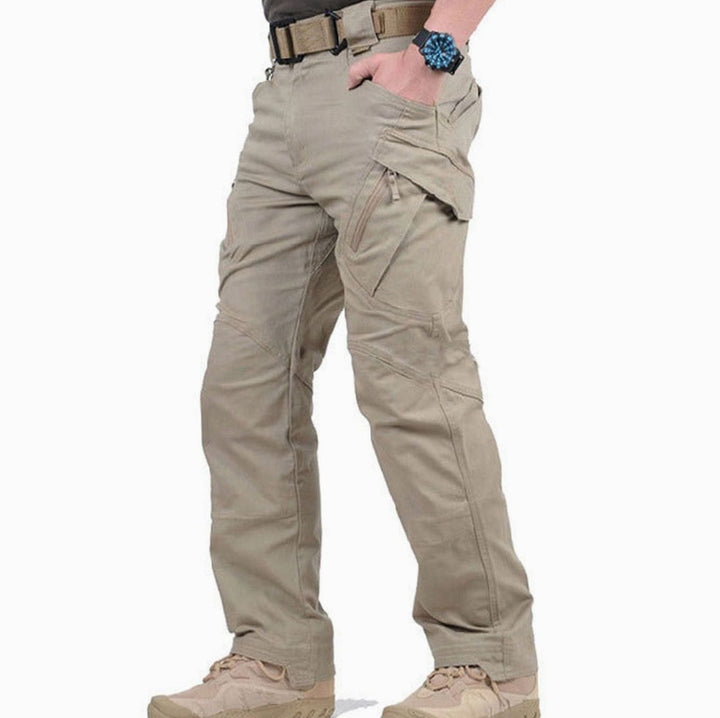 Herren Tactical Cargo Hose Outdoor Wandern Verstärkte Mehrtaschen - Khaki