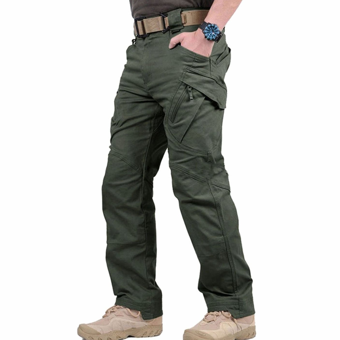 Herren Tactical Cargo Hose Outdoor Wandern Verstärkte Mehrtaschen - Grün