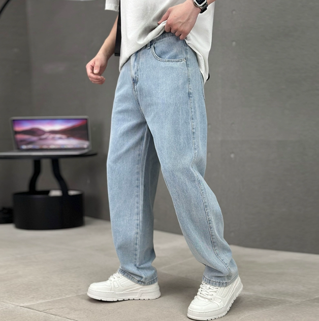 Drew | Heren Lente Losse Straight-Fit Denim Jeans