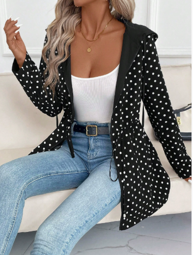 Hailey | Damen Leopardenprint Hoodie mit Reißverschluss