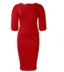Maria | Dames Pencil Jurk Met Tailleband