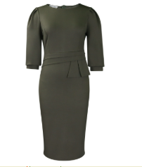 Maria | Dames Pencil Jurk Met Tailleband