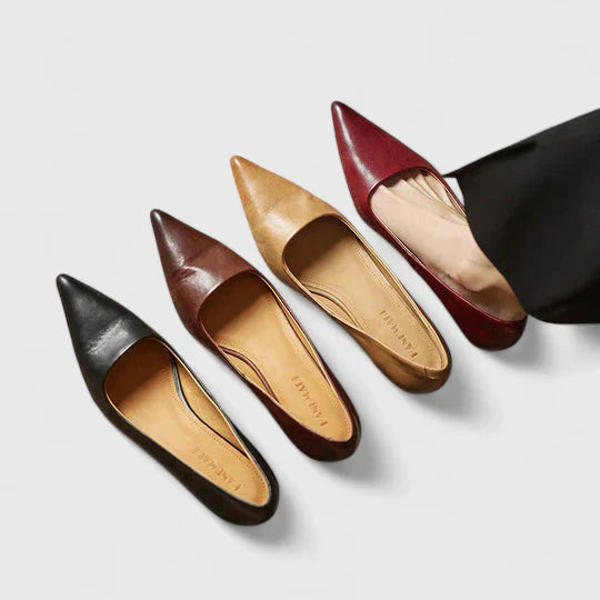 Stella | Dames Pumps Met Puntige Neus En Lage Hak Met Shorts