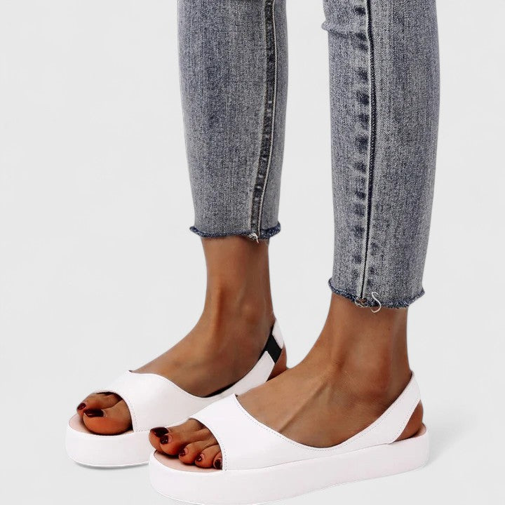 Colette | Damen Plateau Slingback Sandalen