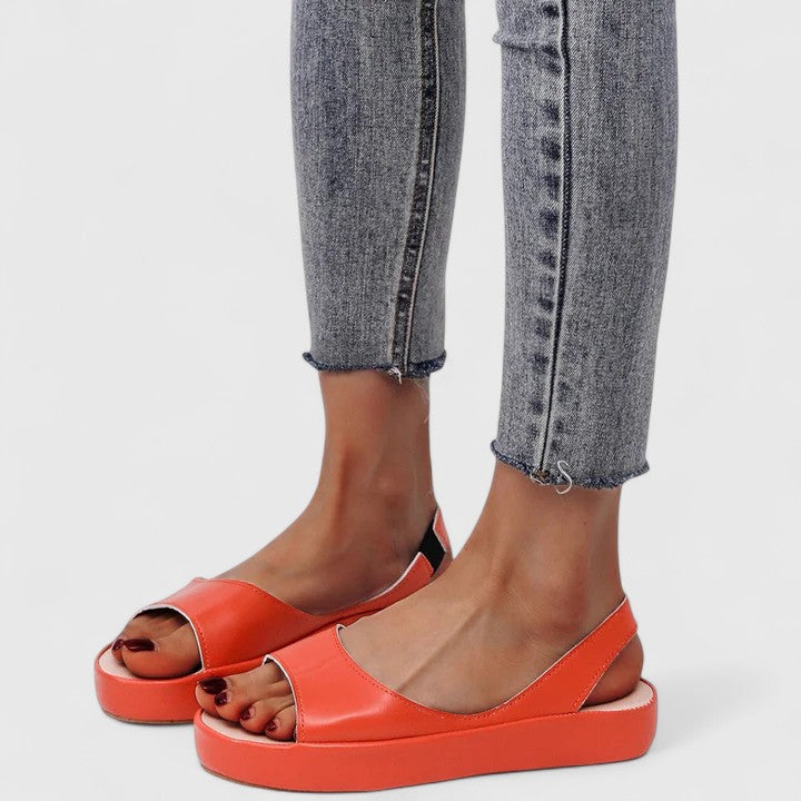 Colette | Damen Plateau Slingback Sandalen