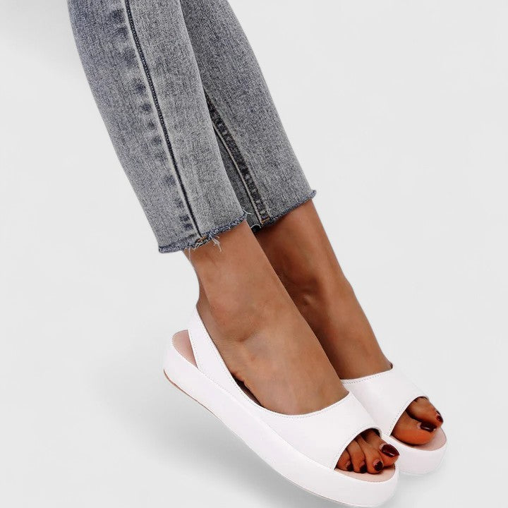 Colette | Damen Plateau Slingback Sandalen