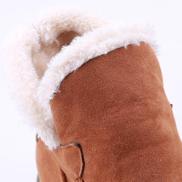 Valentina | Dames Instap Enkel Platform Stikdetail Laarzen