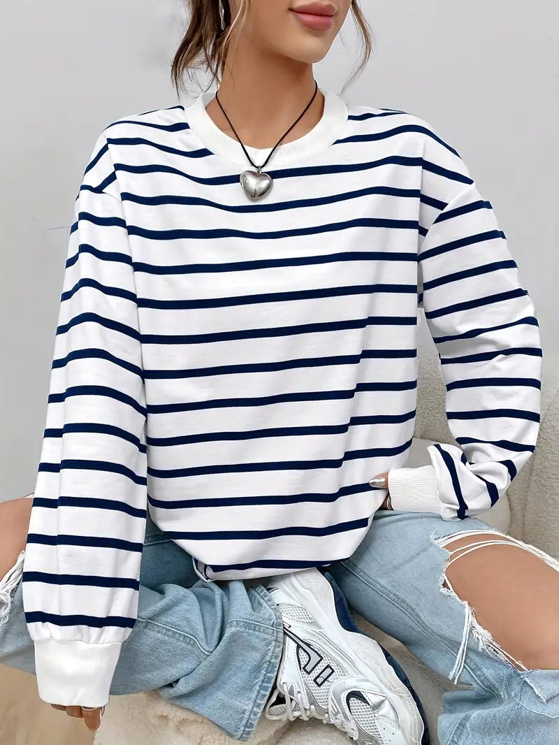 Jessalyn | Gestreept Sweatshirt voor Dames