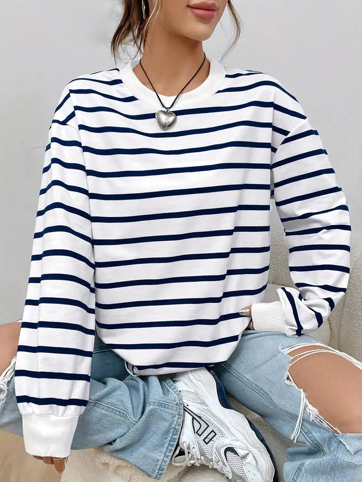 Jessalyn | Gestreept Sweatshirt voor Dames
