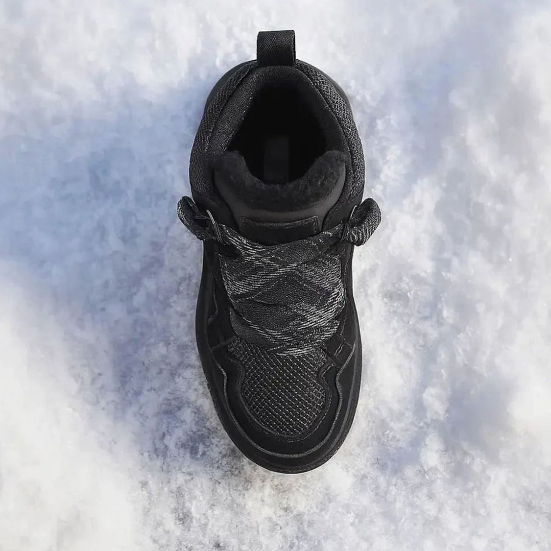 Laarzen Dames Gevoerde Winterstiefeletten Veterschoenen Antislipzool