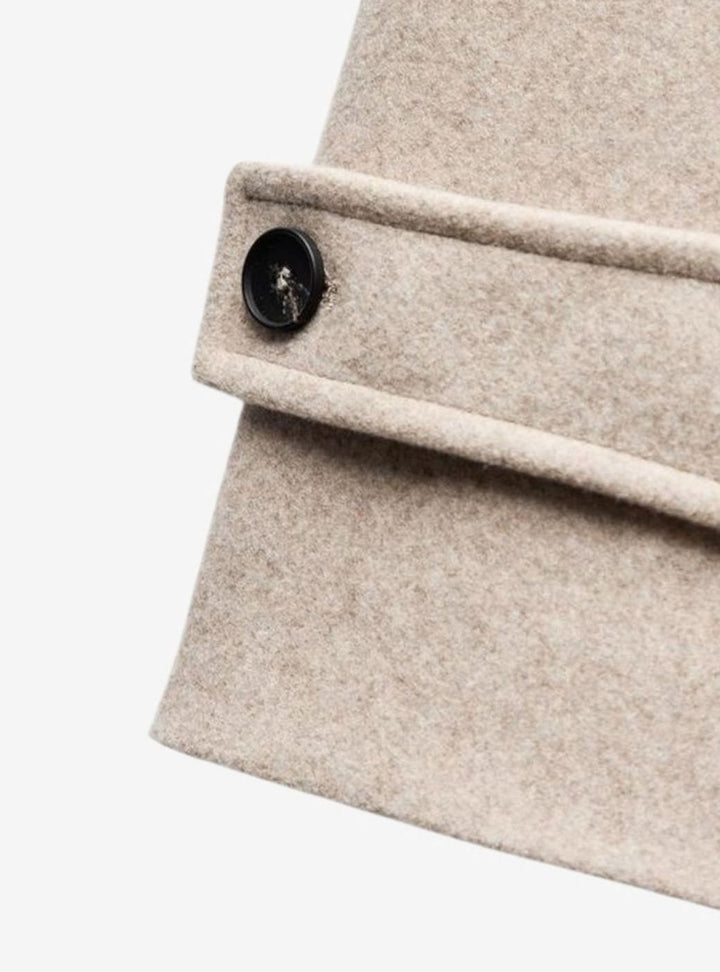 Lange Trenchcoat Dames Dubbele Knoopsluiting Wijde Pasvorm