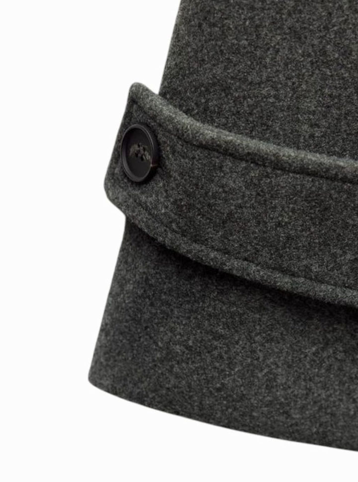 Lange Trenchcoat Dames Dubbele Knoopsluiting Wijde Pasvorm