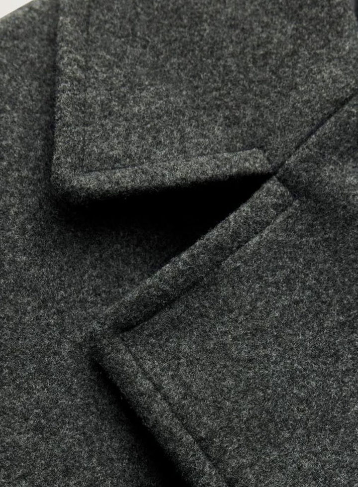 Lange Trenchcoat Dames Dubbele Knoopsluiting Wijde Pasvorm