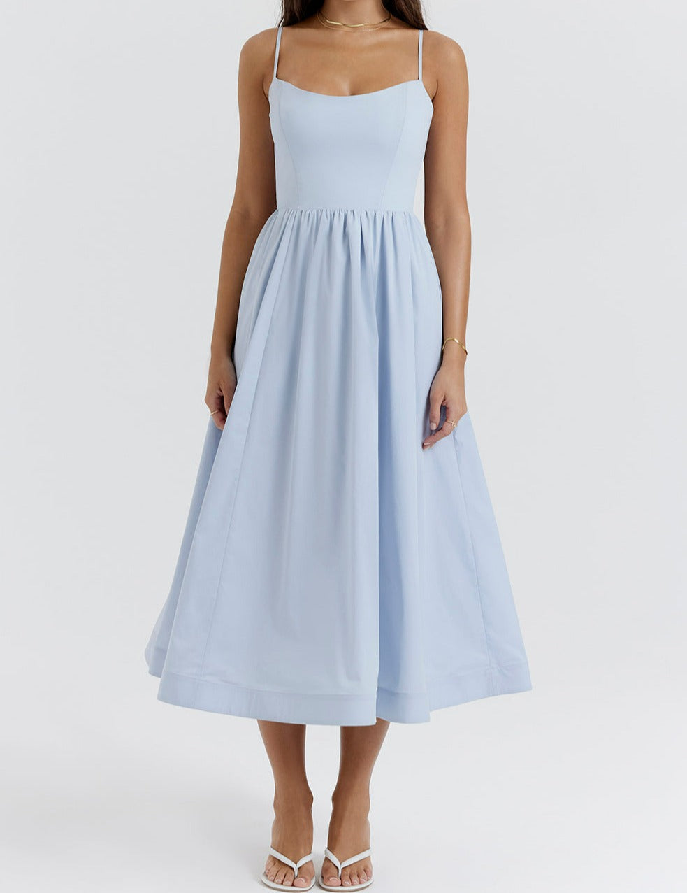 Maike™ Elegantes trägerloses Midikleid