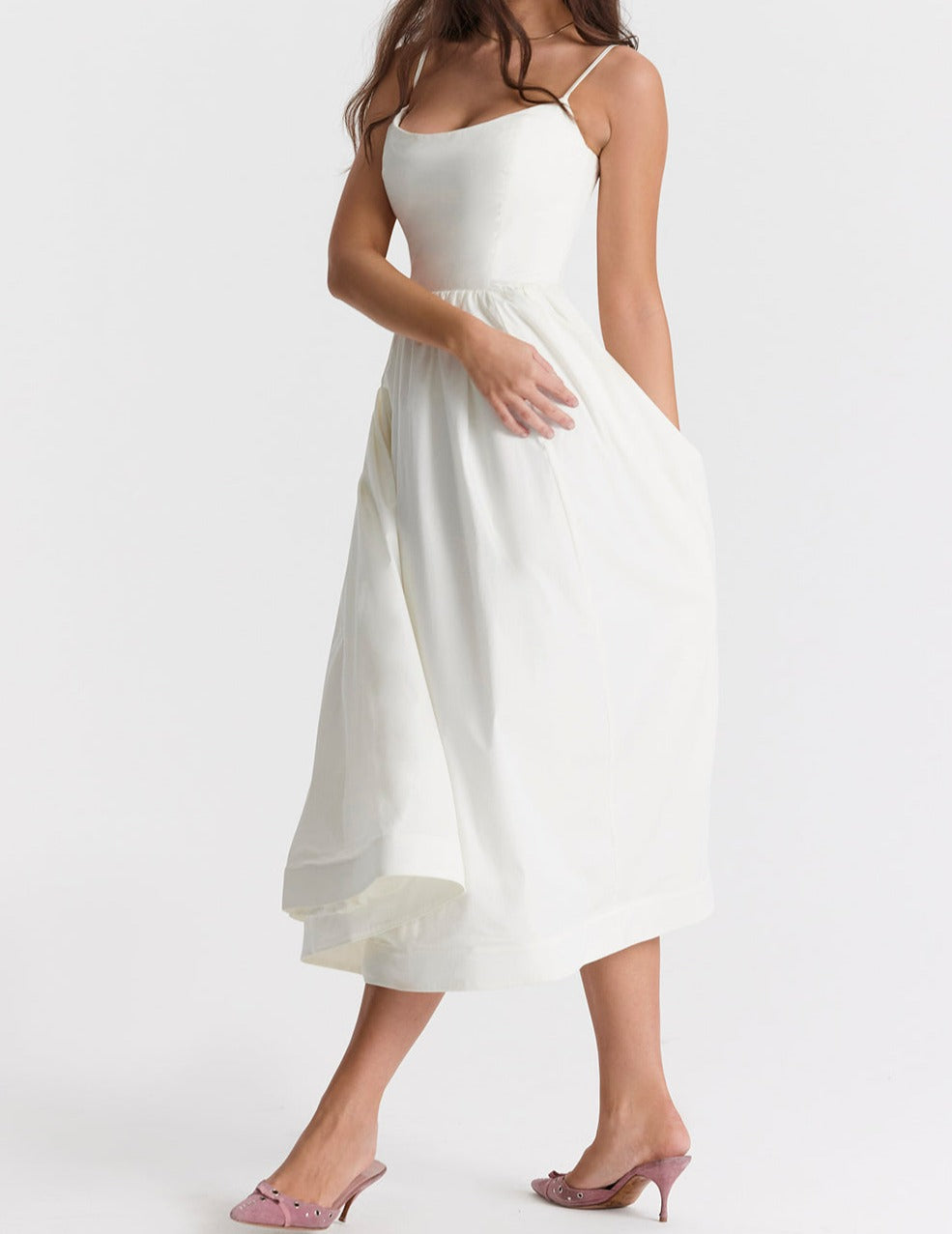 Maike™ Elegantes trägerloses Midikleid