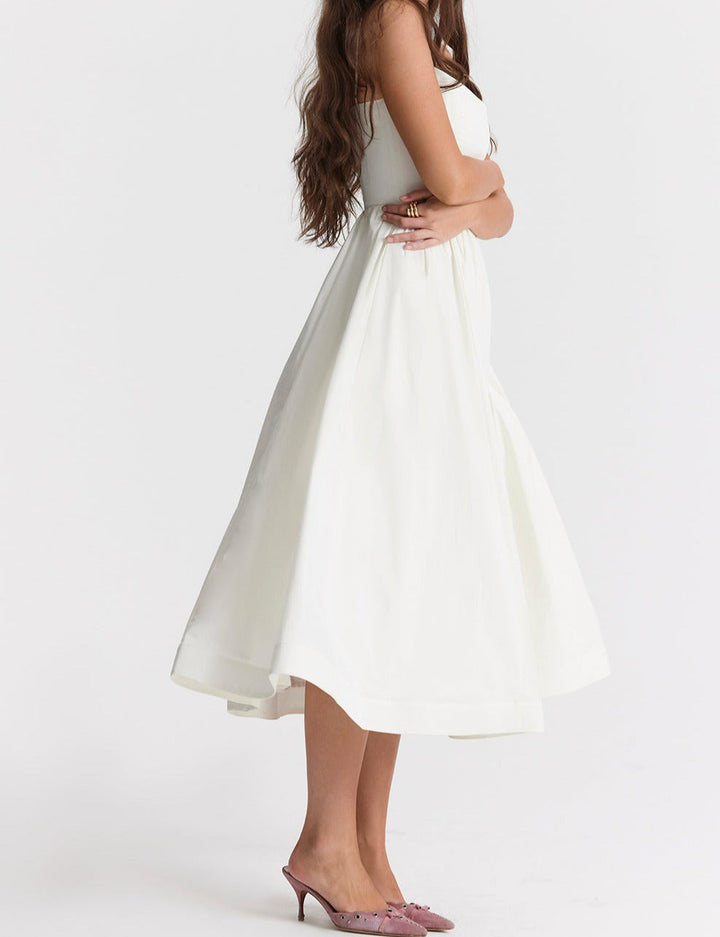 Maike™ Elegantes trägerloses Midikleid