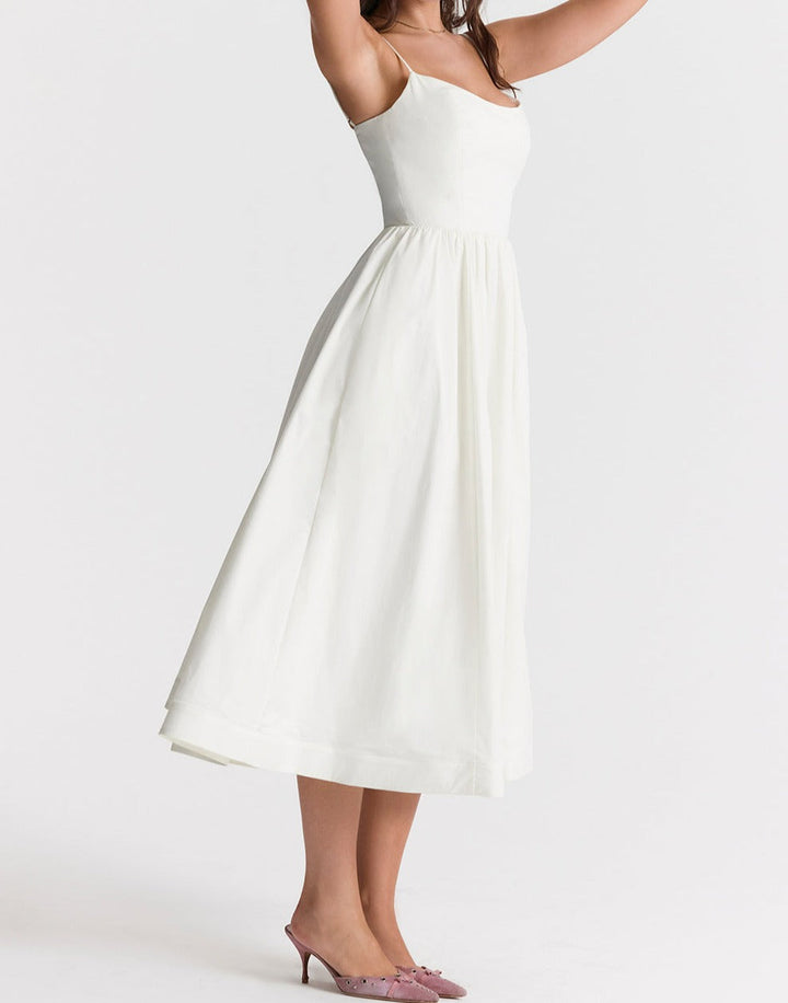 Maike™ Elegantes trägerloses Midikleid